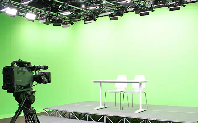 グリーンバックの高田馬場Aスタジオ