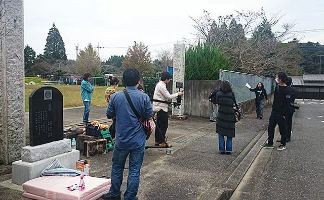 長南東小学校スタジオ 撮影風景