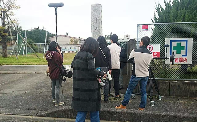 長南東小学校スタジオ 撮影風景