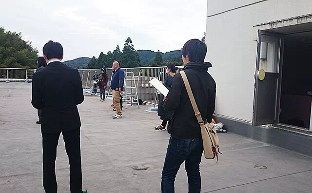 長南東小学校スタジオ 撮影風景