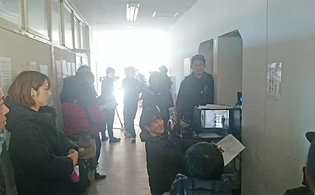 長南東小学校スタジオ 撮影風景