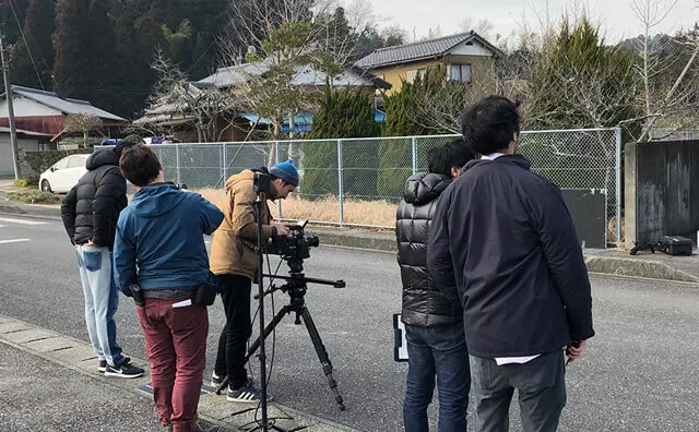 長南東小学校スタジオ 撮影風景
