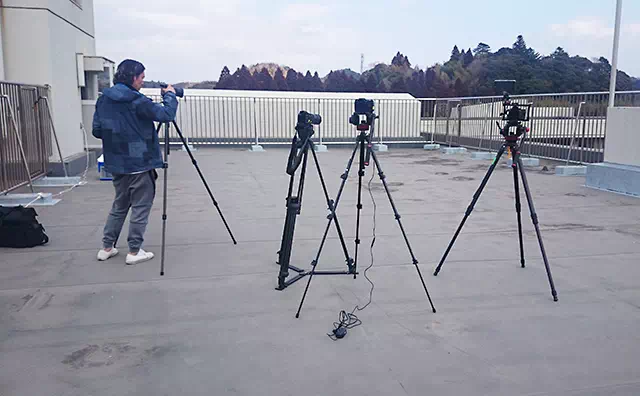 長南東小学校スタジオ 撮影風景