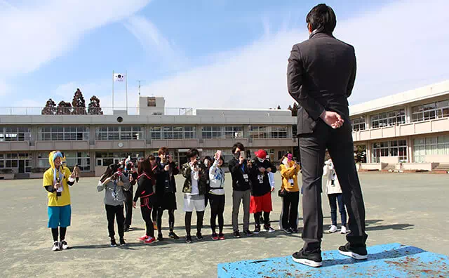 長南東小学校スタジオ 撮影風景