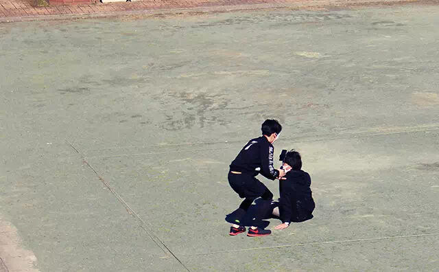 長南東小学校スタジオ 撮影風景