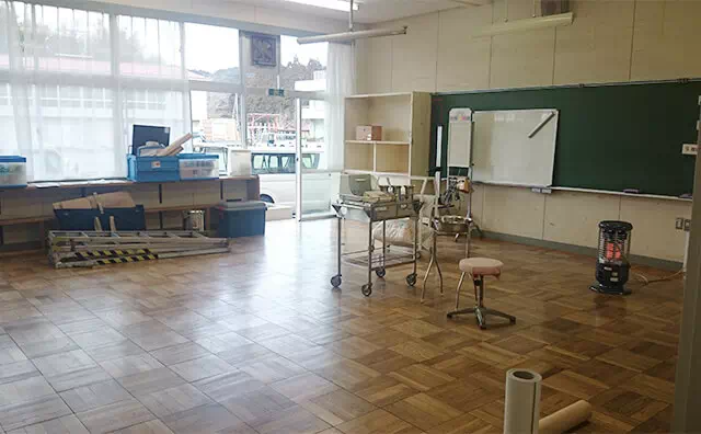 長南東小学校スタジオ 撮影風景