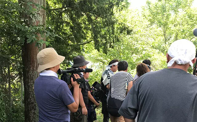 長南東小学校 撮影現場