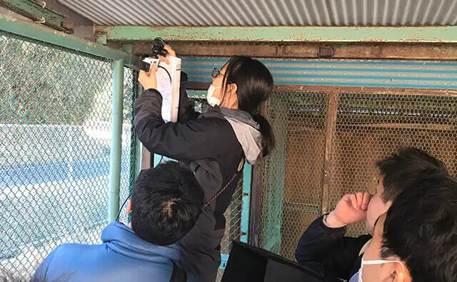 長南東小学校スタジオ 定点カメラ設置