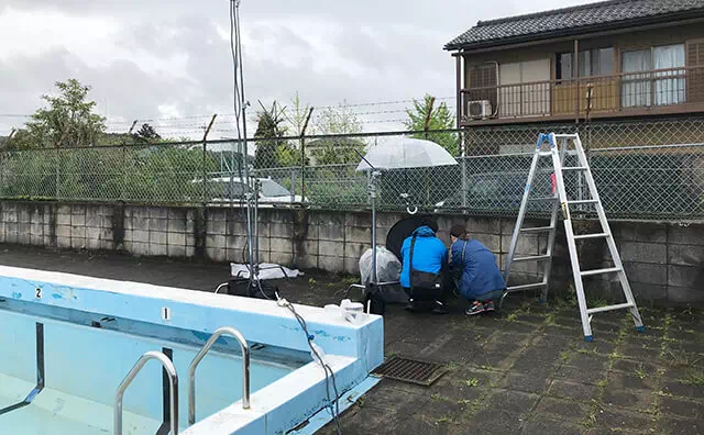長南東小学校 プール