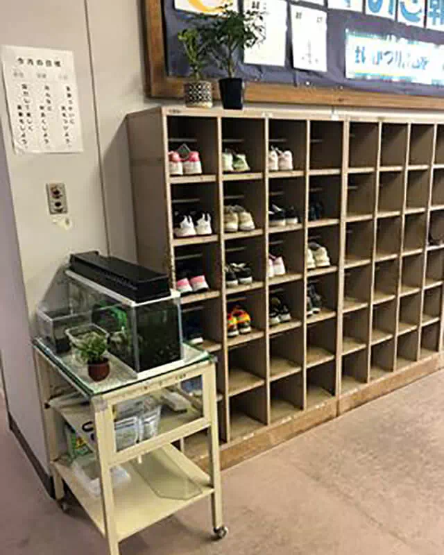 長南東小学校スタジオ 昇降口